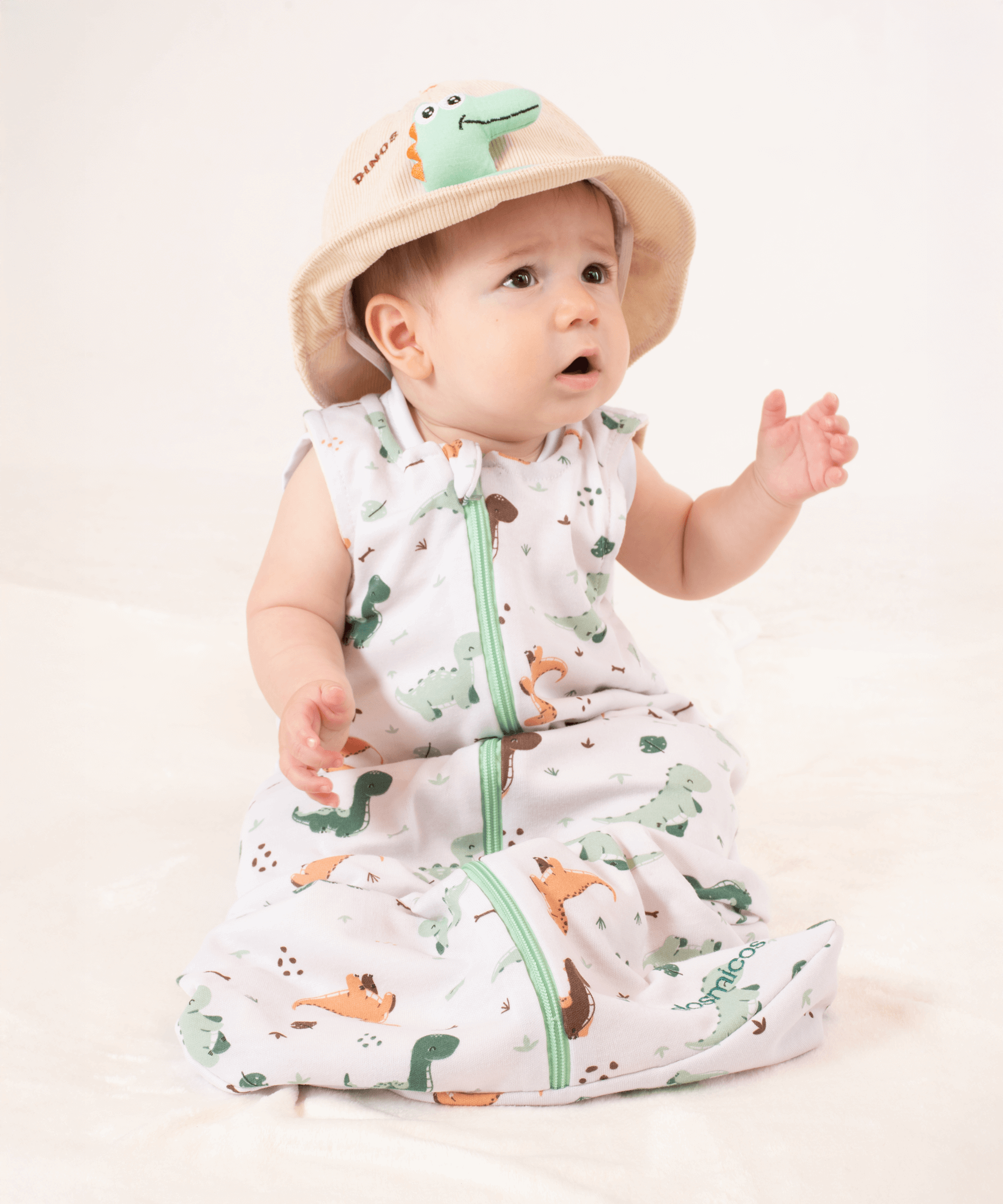 Sleeping para Bebé Dino Green TOG 0.5