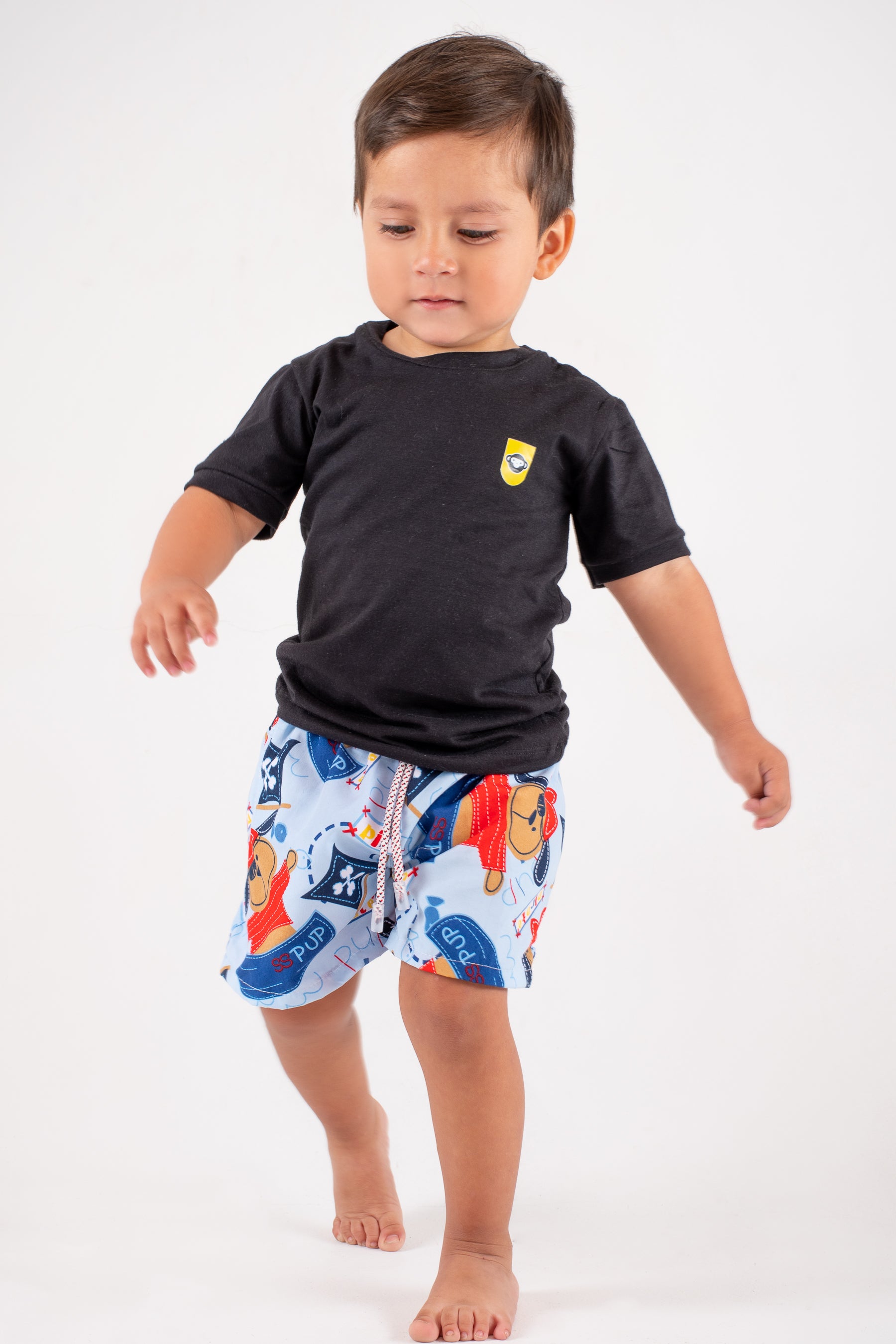 Pantaloneta Playera Perritos para Niños
