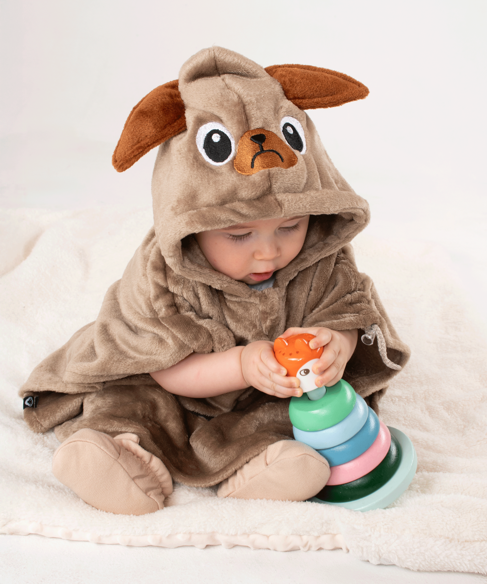 Ruana de Perrito Pug Dosmicos