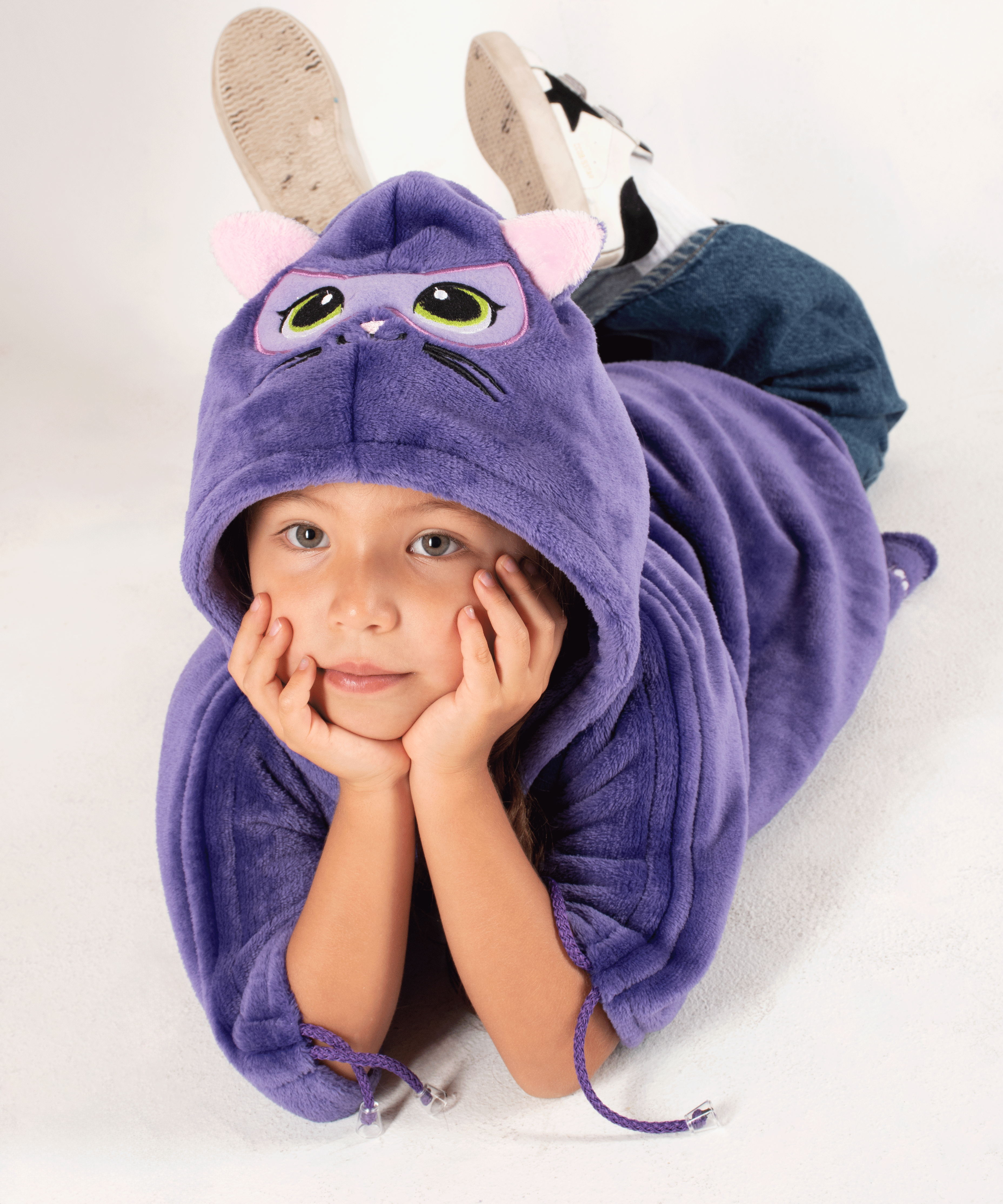 Ruana de Super Gatica Purple