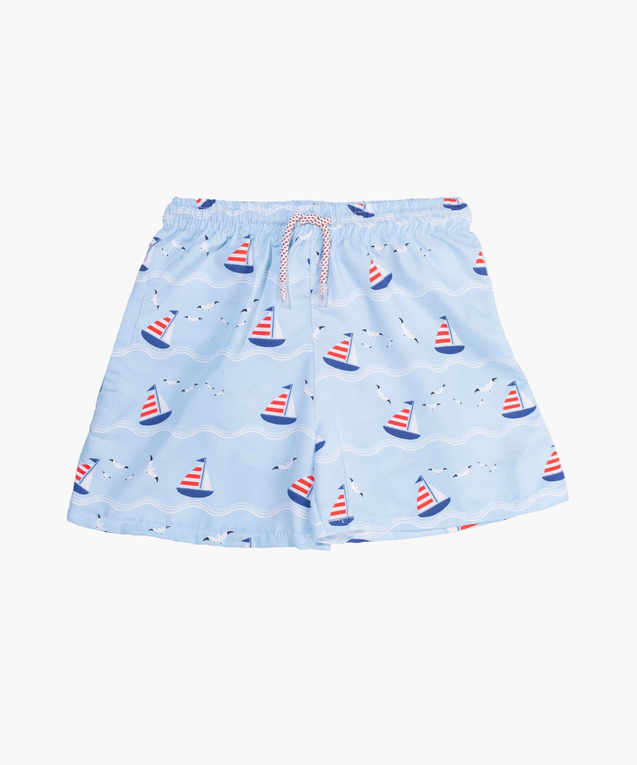 Pantaloneta Playera Barquitos para Niños