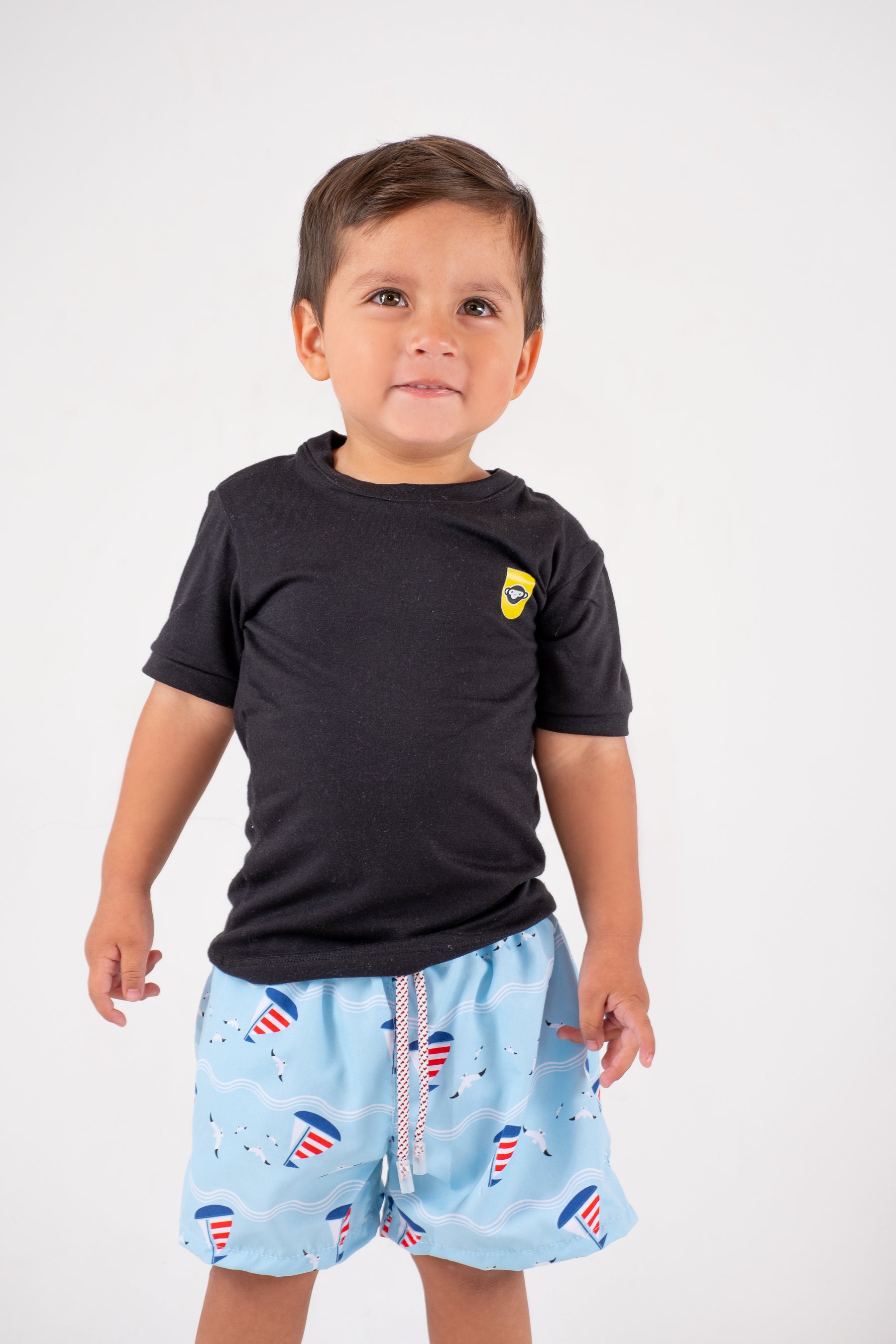 Pantaloneta Playera Barquitos para Niños