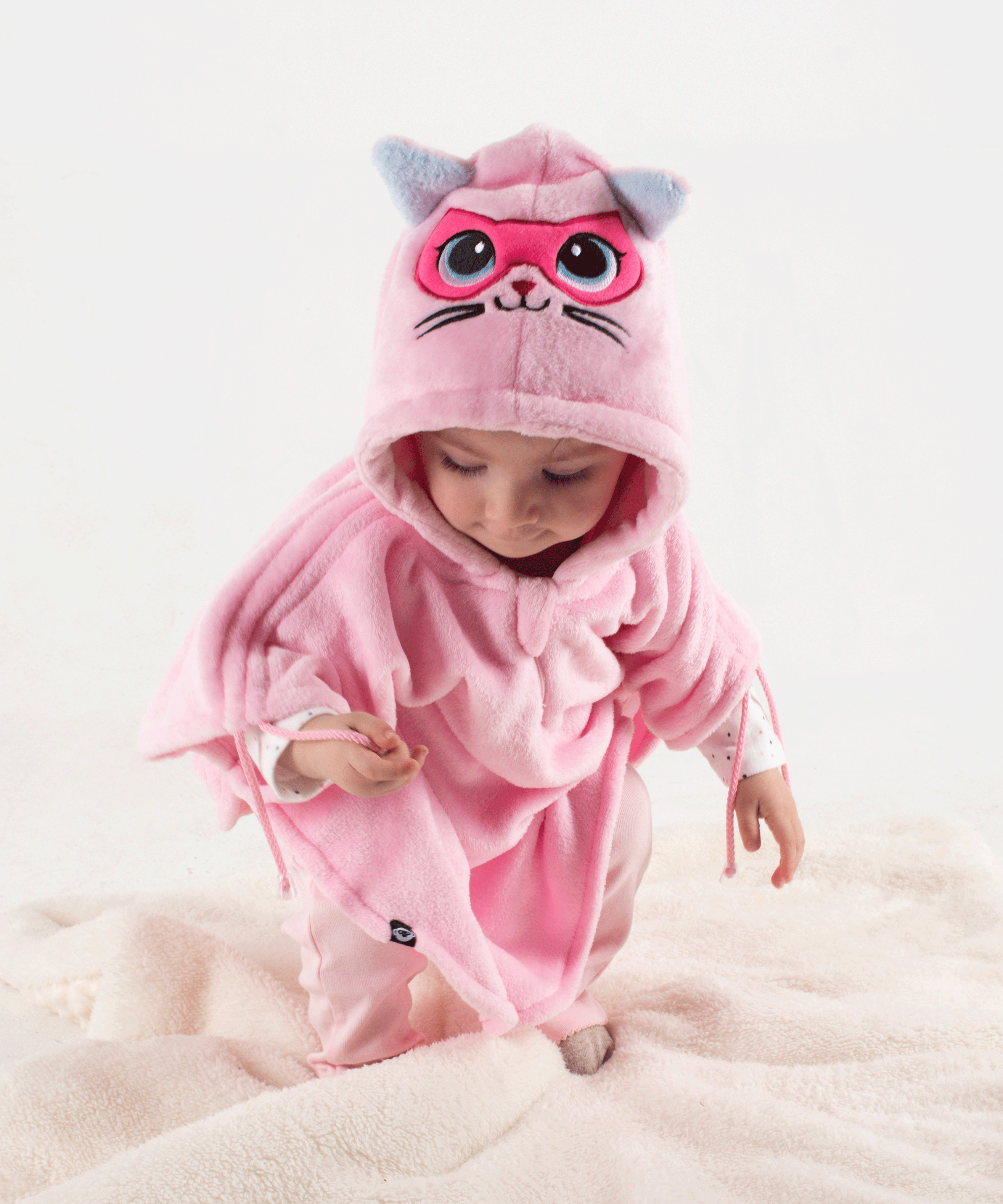 Ruana de Super Gatica Pink