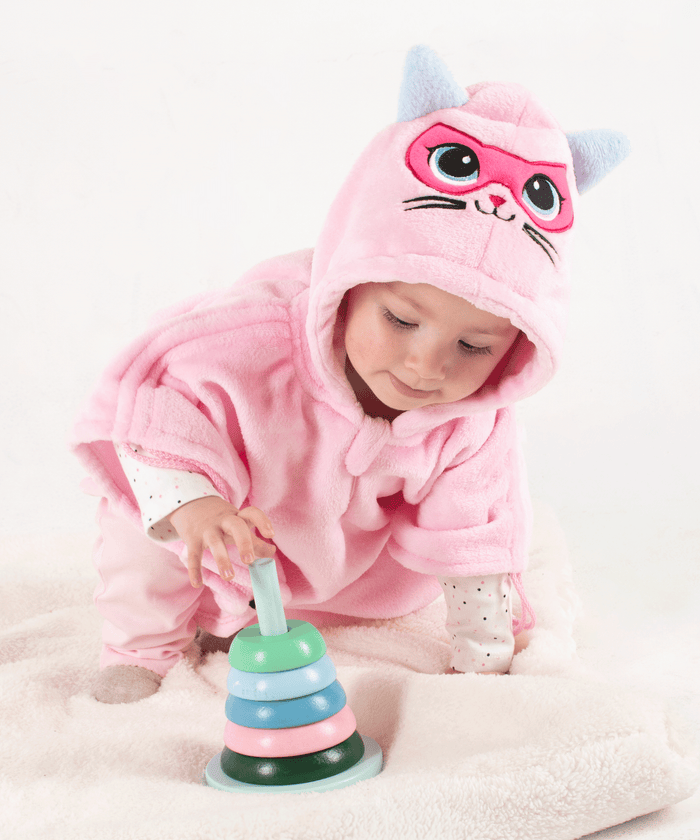 Ruana de Super Gatica Pink