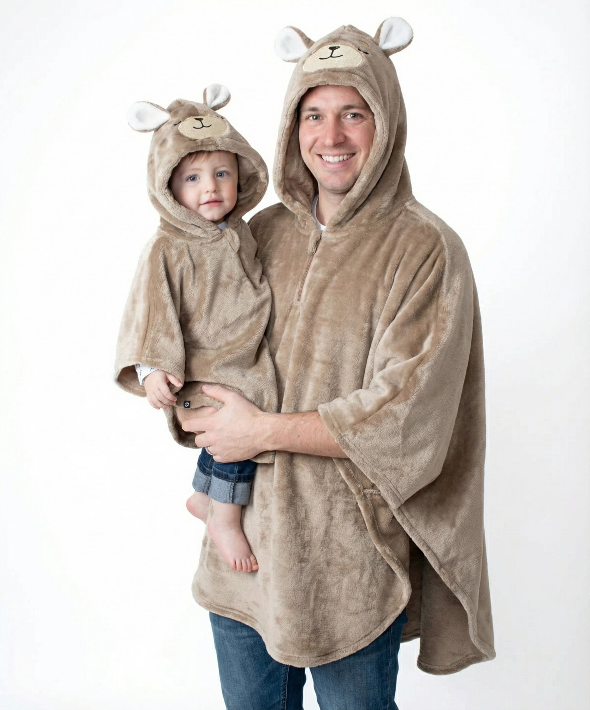 Combo Padre e Hijo - Ruana Osito