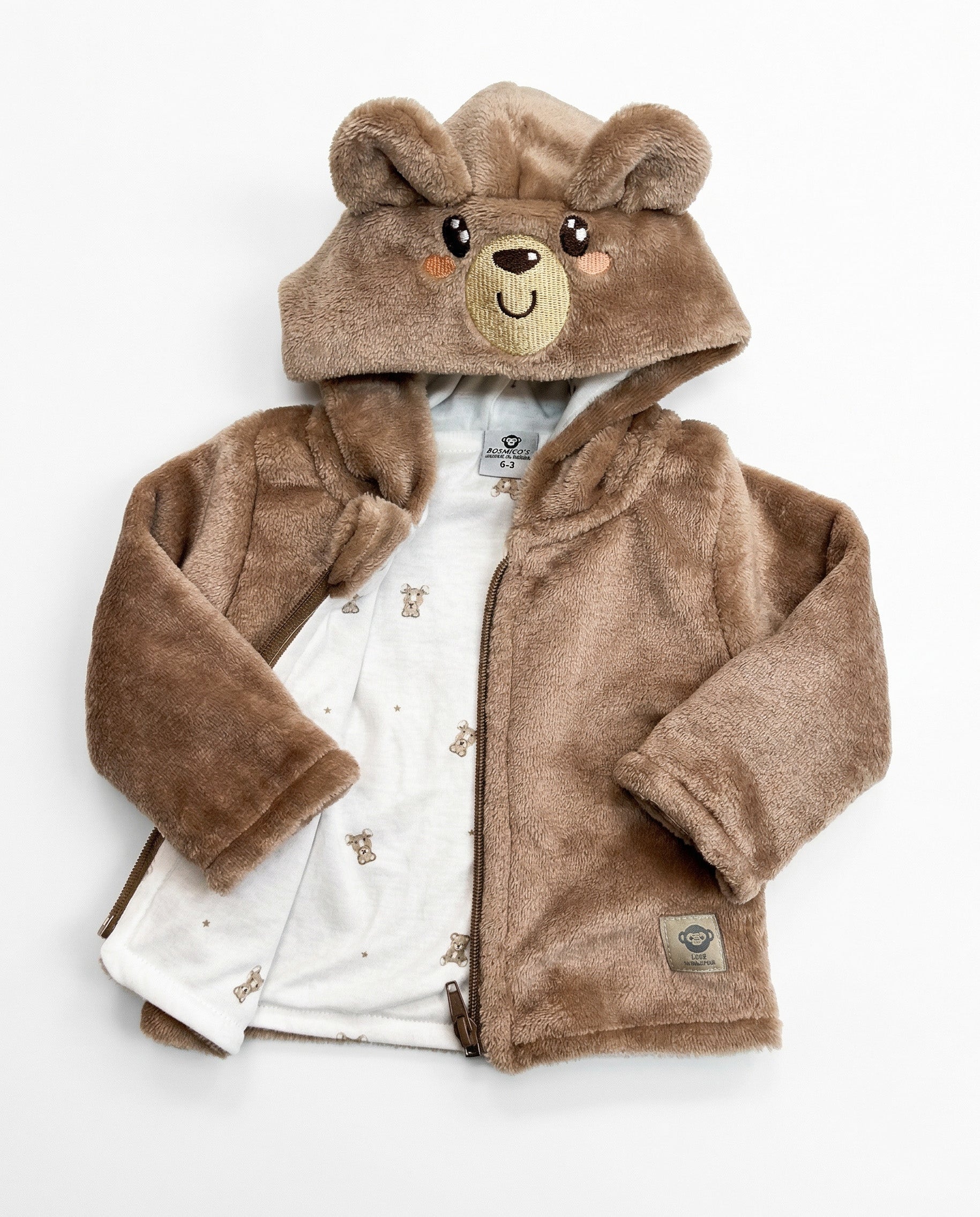 Chaqueta Bebé Osito Camel