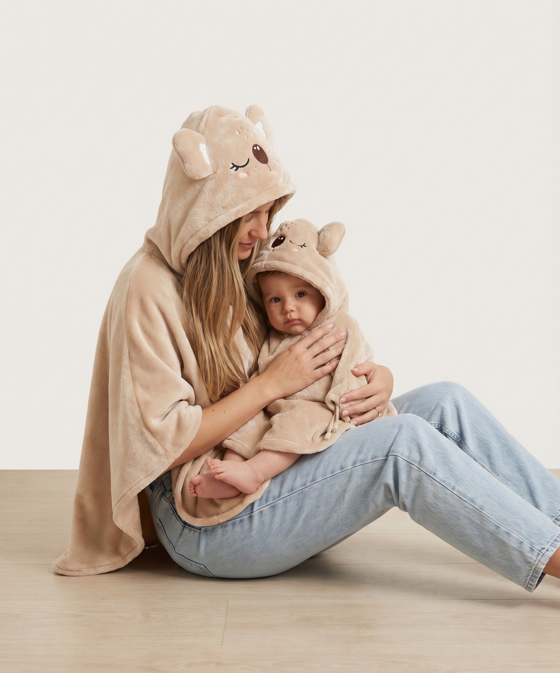 Combo Adulto y Niño - Ruana Koala